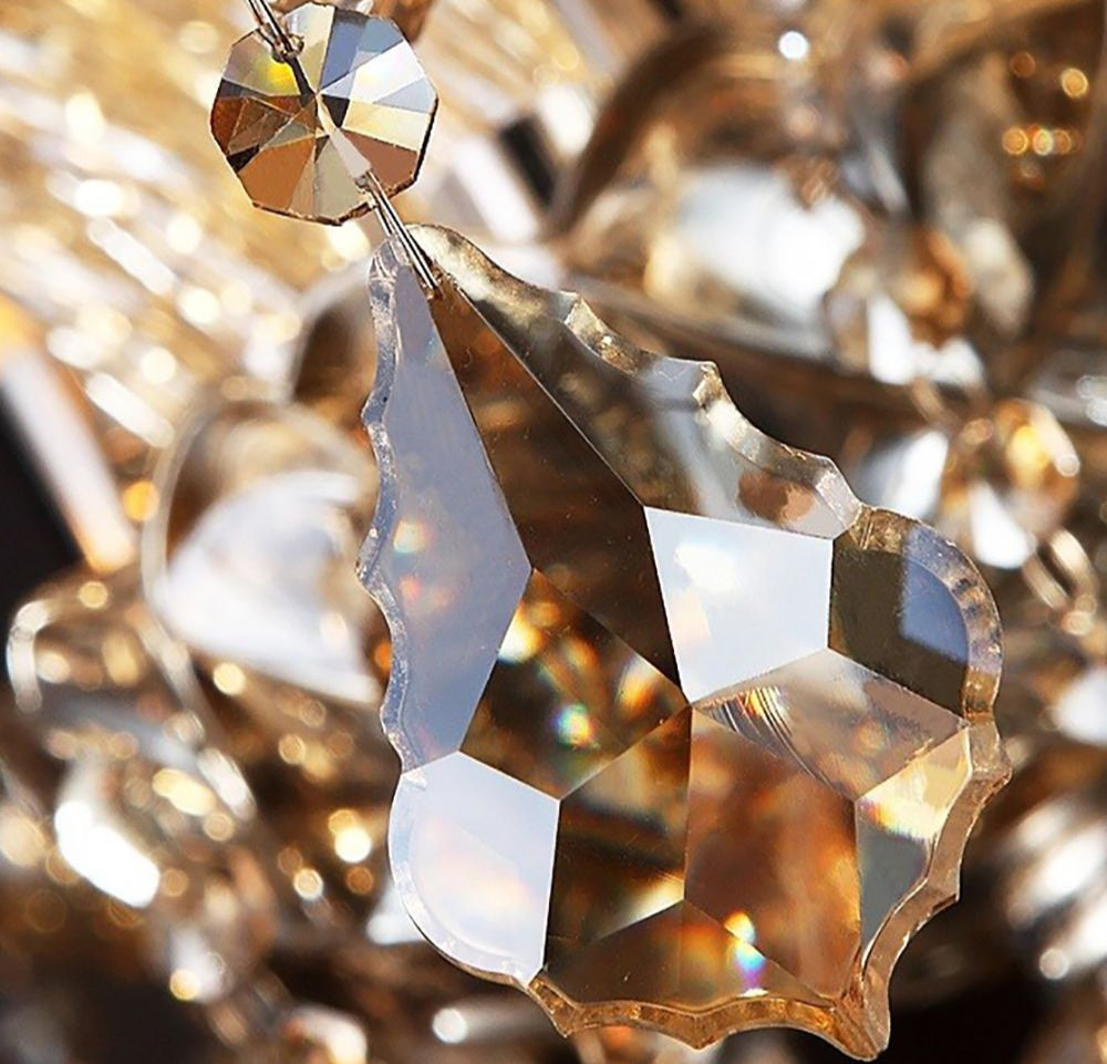 Genuine K9 Champagne Crystal 6/8/10/12/15 Arms Chandelier Pendant | Ceiling Lights & Chandeliers