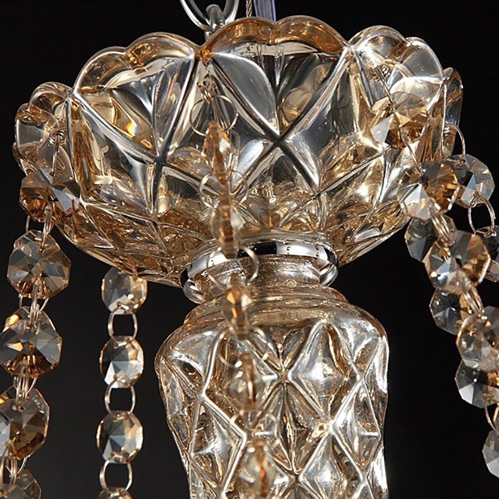 Genuine K9 Champagne Crystal 6/8/10/12/15 Arms Chandelier Pendant | Ceiling Lights & Chandeliers