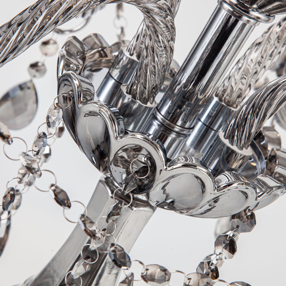 Crystal Golden 5-Arms Table Lamp | Table Lighting