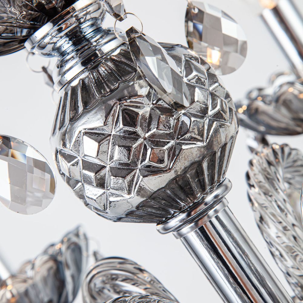 Crystal Golden 5-Arms Table Lamp | Table Lighting