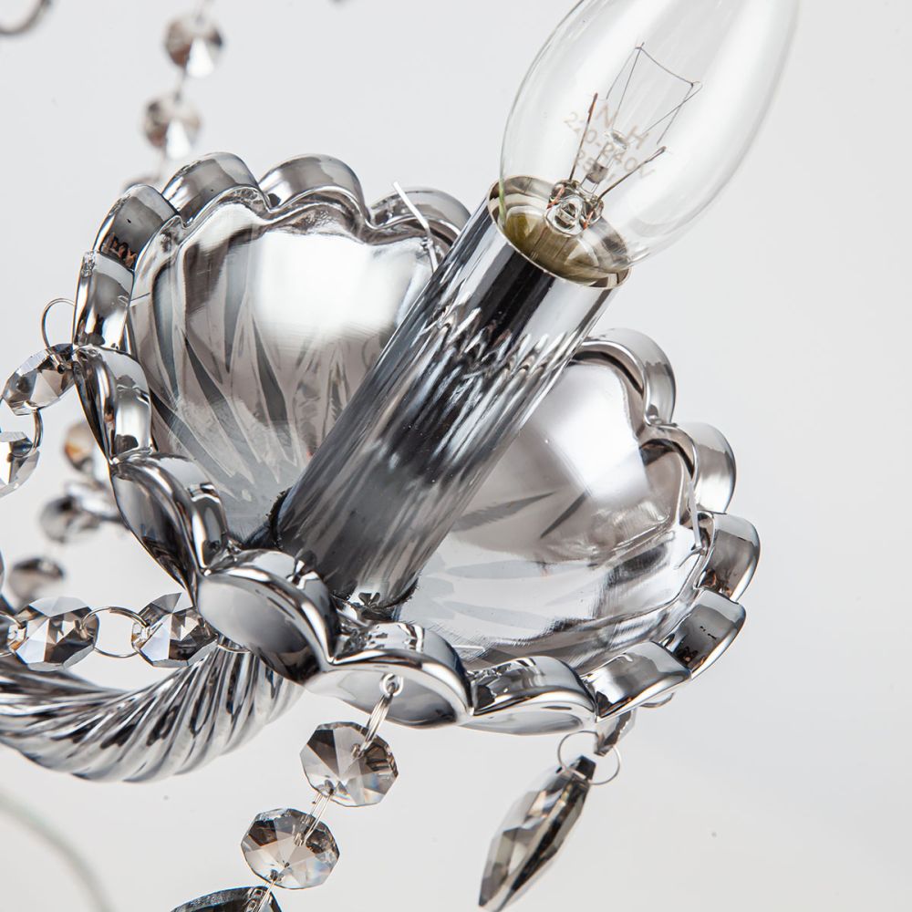 Crystal Golden 5-Arms Table Lamp | Table Lighting