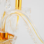 Crystal Golden 5-Arms Table Lamp | Table Lighting