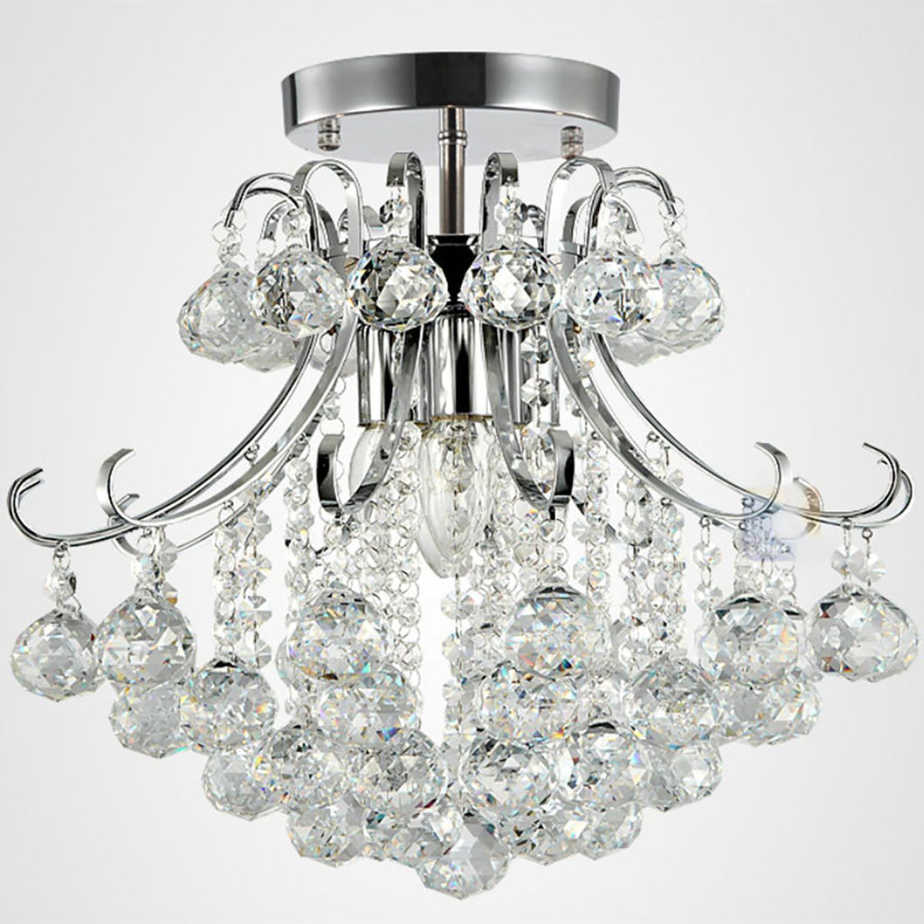 Genuine K9 Crystal Balls 3/4/6 Bulbs Modern Chandelier Flush Lamp | Ceiling Lights & Chandeliers