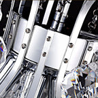Genuine K9 Crystal 3/4/6 Bulbs Modern Chandelier Pendant Lamp | Ceiling Lights & Chandeliers