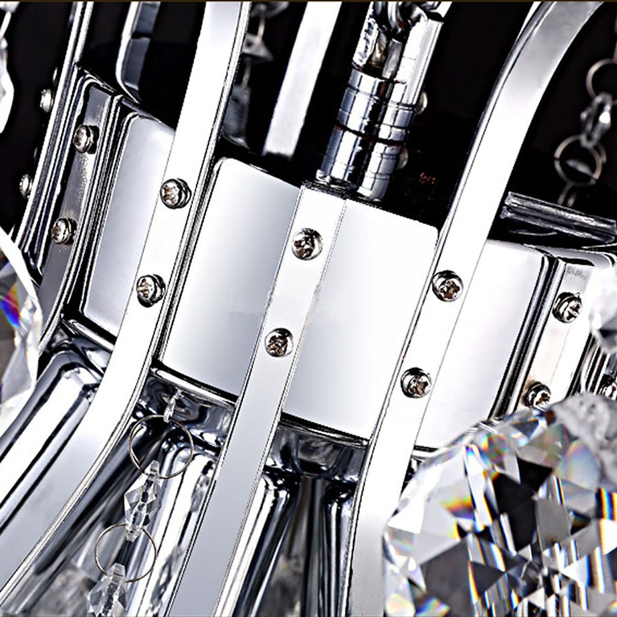 Genuine K9 Crystal 3/4/6 Bulbs Modern Chandelier Pendant Lamp | Ceiling Lights & Chandeliers