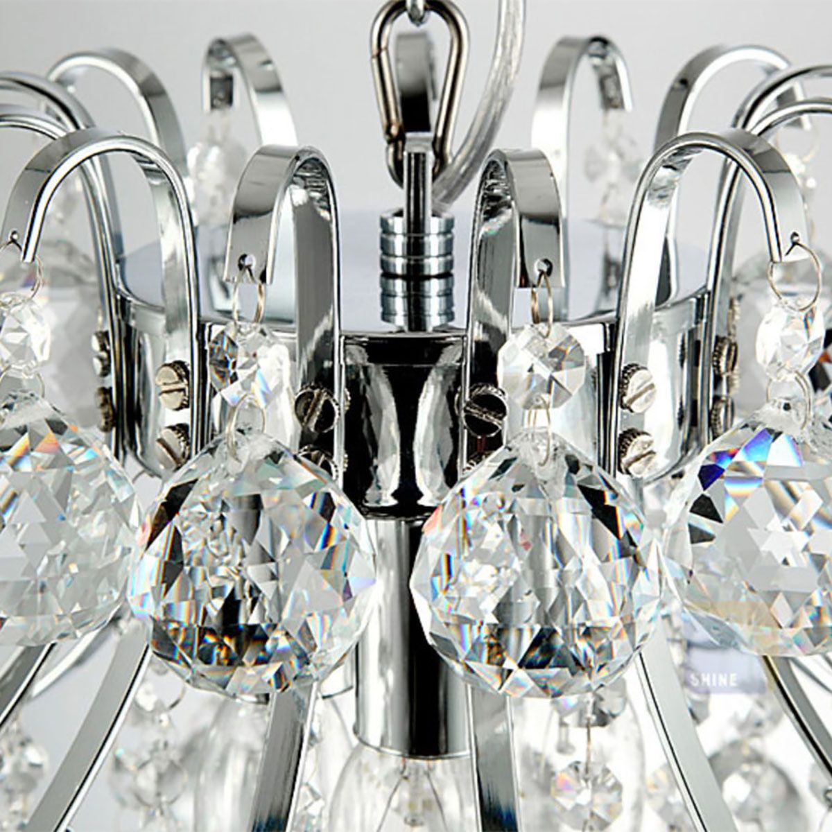 Genuine K9 Crystal 3/4/6 Bulbs Modern Chandelier Pendant Lamp | Ceiling Lights & Chandeliers