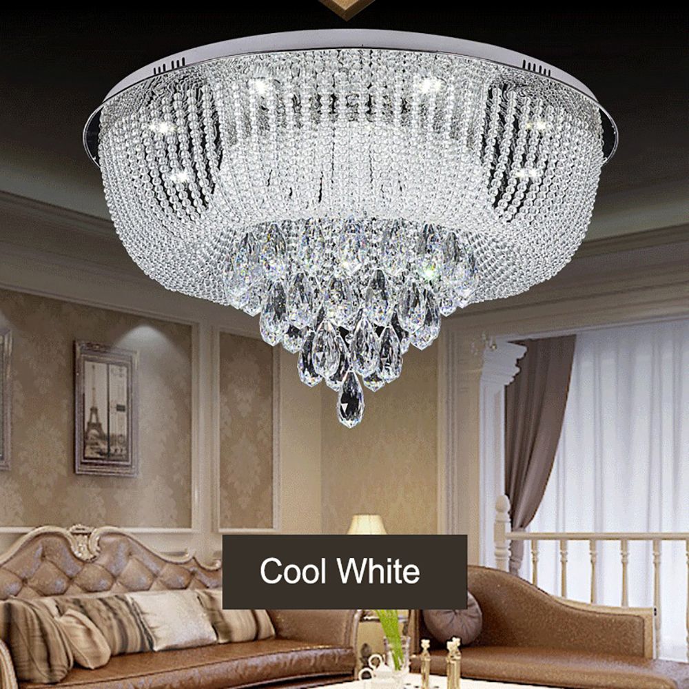 9-Crystal LED Flush Ceiling Light Chandelier Bluetooth | Ceiling Lights