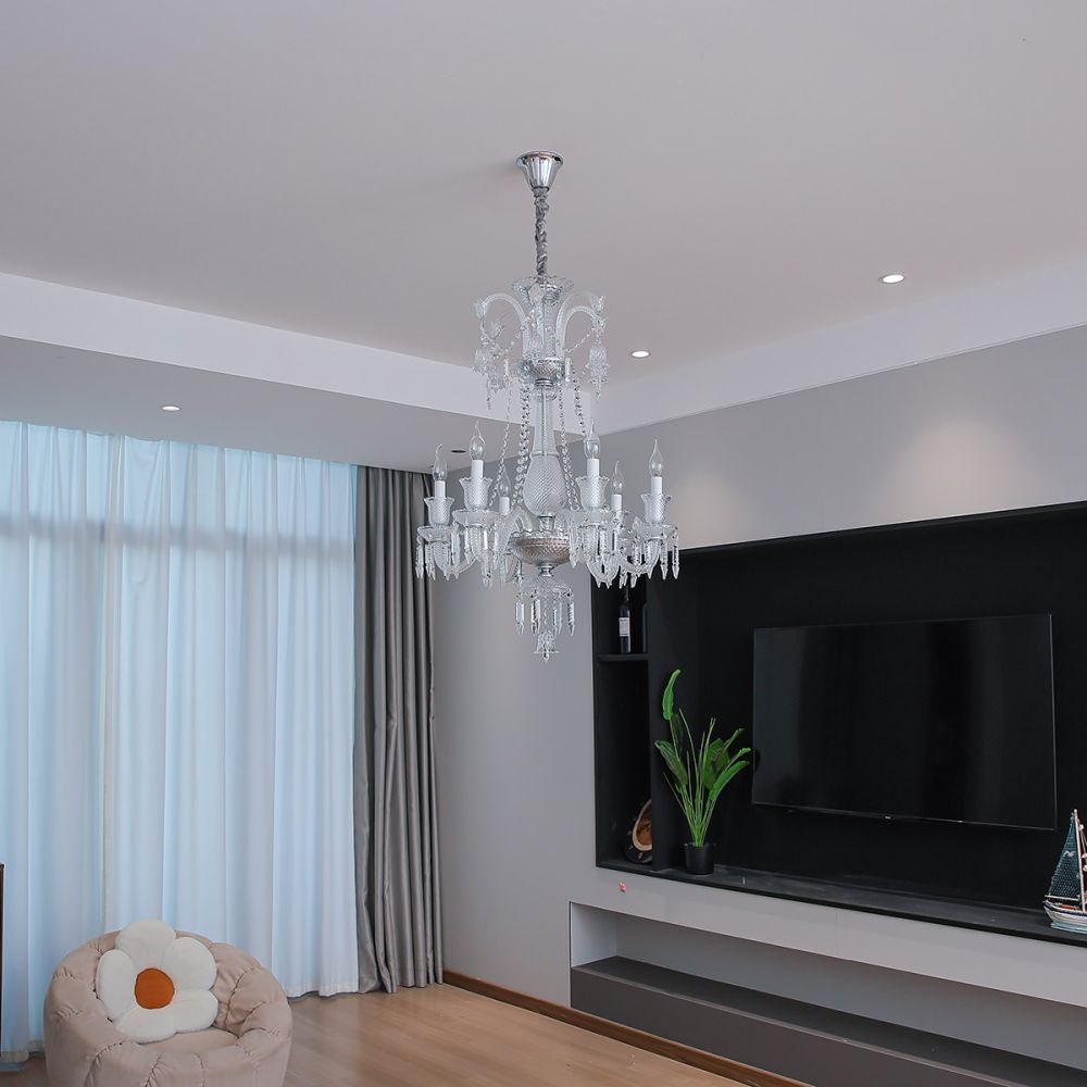 Crystal Chandeliers – Aurora Grandeur K9 Chandelier 6/8/10 Arms