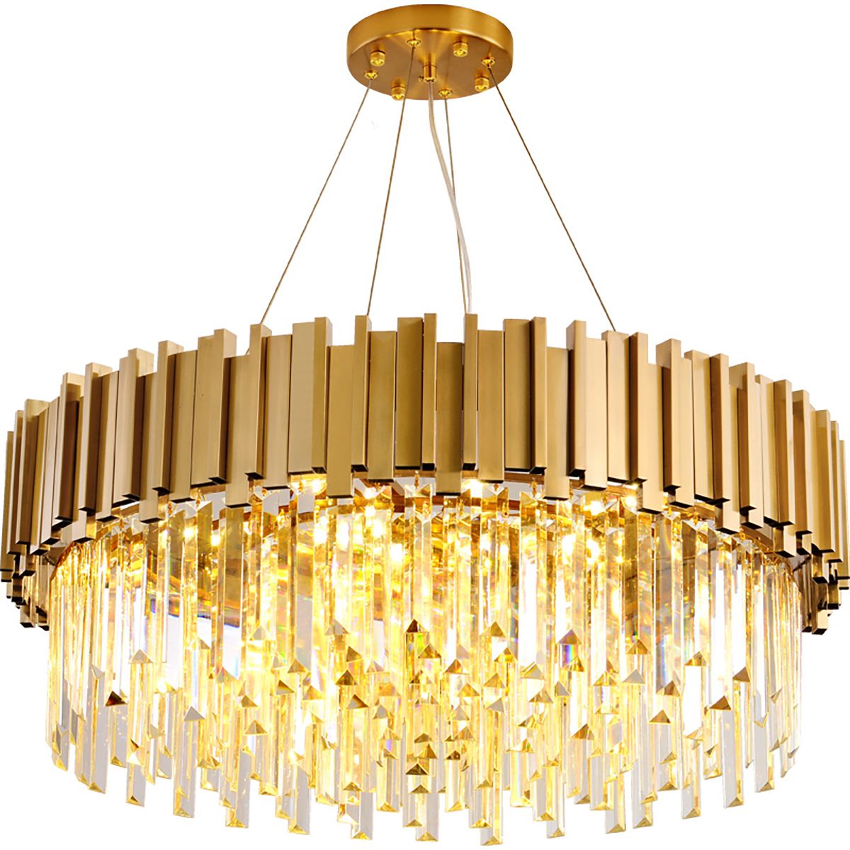 Clear & Gold Postmodern Pendant Chandelier Ceiling Light | Ceiling Lights & Chandeliers