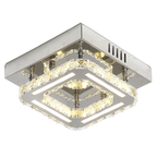 K9 Clear Crystal Square LED Flush Ceiling Light | Ceiling Lights
