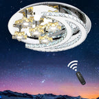 Stars & Moon LED Modern Ceiling Light Crystal Chandelier | Ceiling Lights