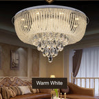 9-Crystal LED Flush Ceiling Light Chandelier Bluetooth | Ceiling Lights