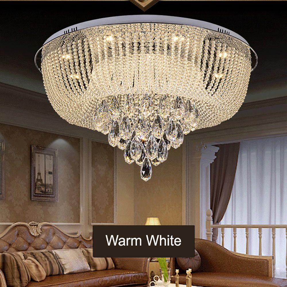 9-Crystal LED Flush Ceiling Light Chandelier Bluetooth | Ceiling Lights