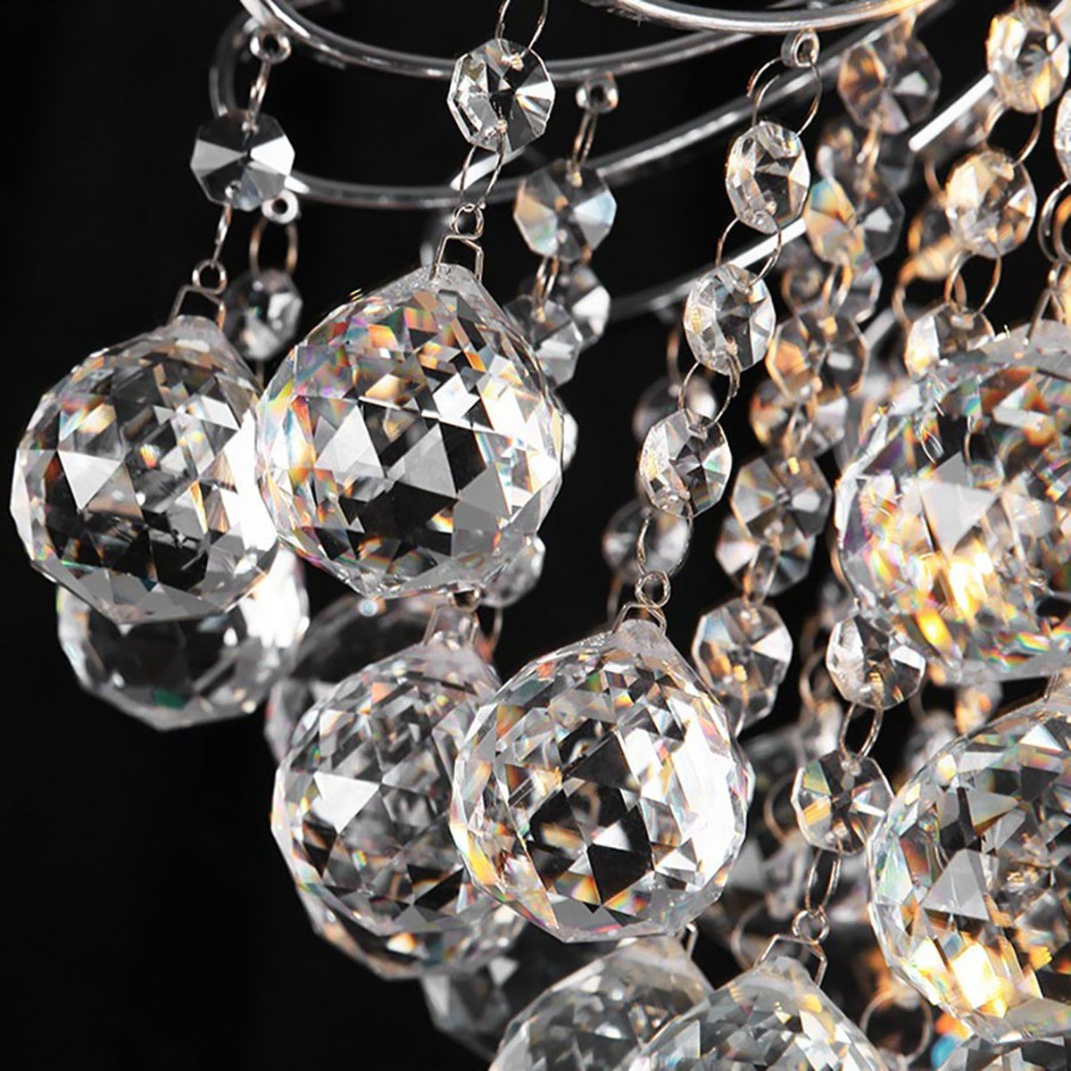 Genuine K9 Crystal Balls 3/4/6 Bulbs Modern Chandelier Flush Lamp | Ceiling Lights & Chandeliers