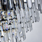 Dark Carbon Gold Postmodern Pendant Chandelier K9 Crystal Arms | Ceiling Lights & Chandeliers