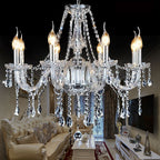 Genuine K9 Clear Crystal Chandelier Candle Water Droplet 6–32 Arms | Ceiling Lights & Chandeliers
