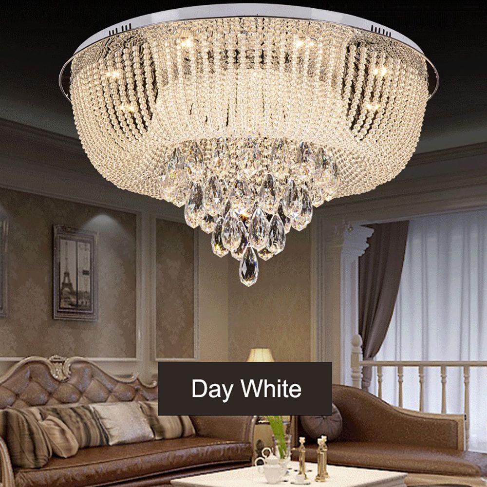 9-Crystal LED Flush Ceiling Light Chandelier Bluetooth | Ceiling Lights