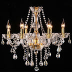Genuine K9 Crystal 6/8/10/15 Arms Golden Chandelier Pendant Light | Ceiling Lights & Chandeliers