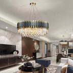 Dark Carbon Gold Postmodern Pendant Chandelier Metal Body | Ceiling Lights & Chandeliers