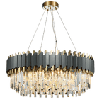 Dark Carbon Gold Postmodern Pendant Chandelier Metal Body | Ceiling Lights & Chandeliers
