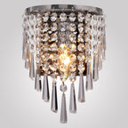 K9 Crystal Wall Light E14 Chrome Clear | Modern Chandelier Wall Light