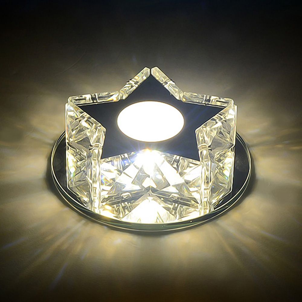 5W Crystal LED Downlight Spotlight – Cool & Warm White | Ceiling Lights
