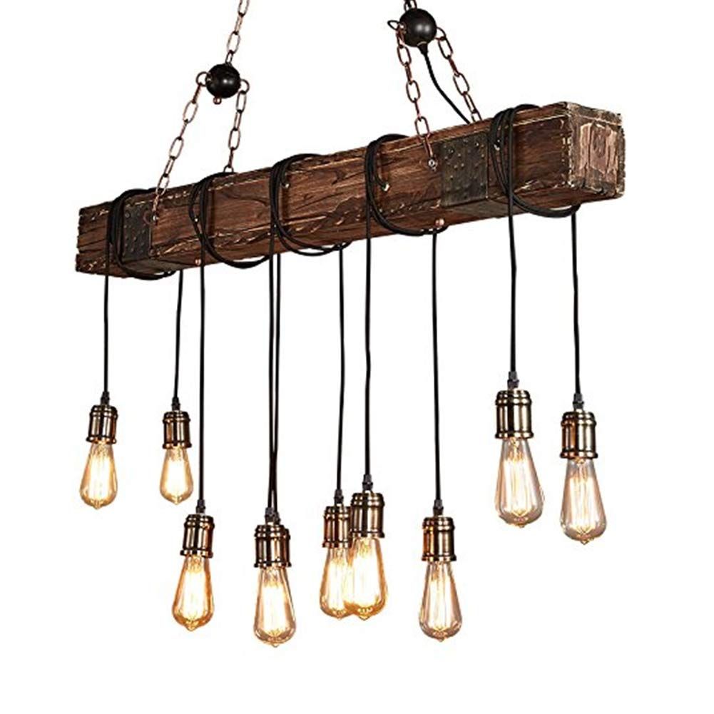 Vintage Retro Solid Wood Pendant Lamp Chandelier | Ceiling Lights