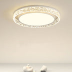 Crystal LED Flush Ceiling Light Chandelier Dimmable Colours | Ceiling Lights