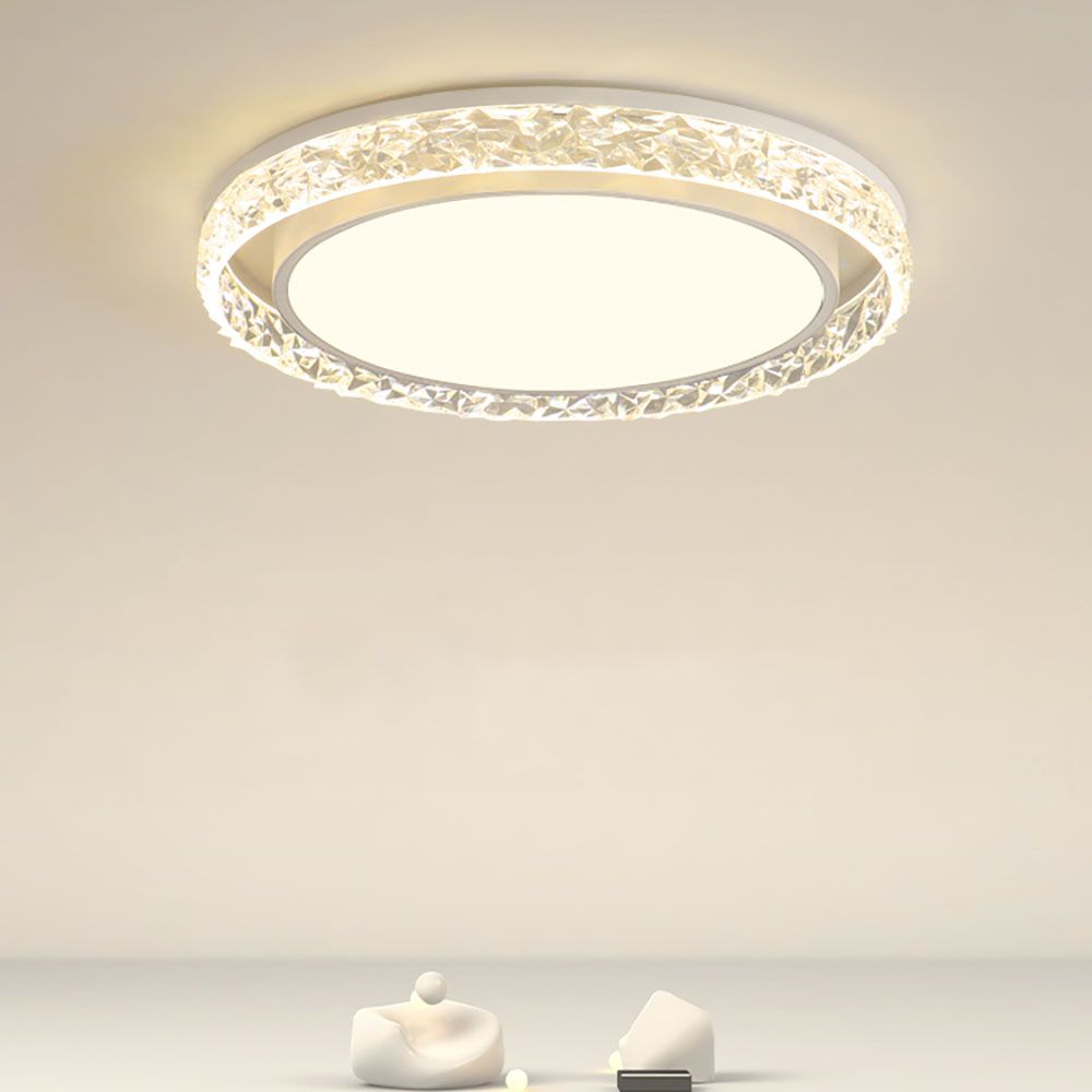 Crystal LED Flush Ceiling Light Chandelier Dimmable Colours | Ceiling Lights