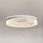 Crystal LED Chandelier Pendant Fitting Ceiling Light Dimmable | Ceiling Lights & Chandeliers