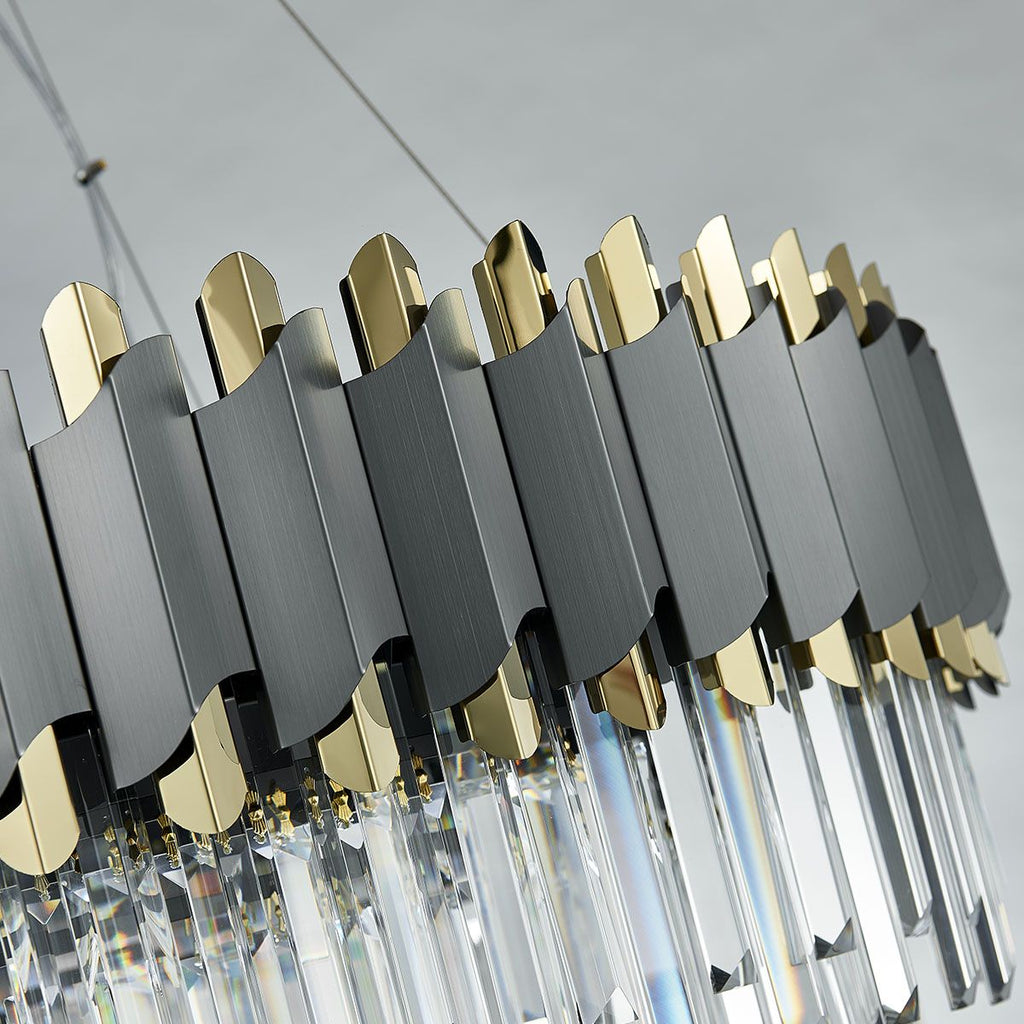 Dark Carbon Gold Postmodern Pendant Chandelier Metal Body | Ceiling Lights & Chandeliers