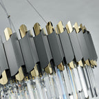 Dark Carbon Gold Postmodern Pendant Chandelier Metal Body | Ceiling Lights & Chandeliers