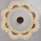 Genuine Crystal LED Chandelier Pendant Light Dimmable Remote | Ceiling Lights & Chandeliers