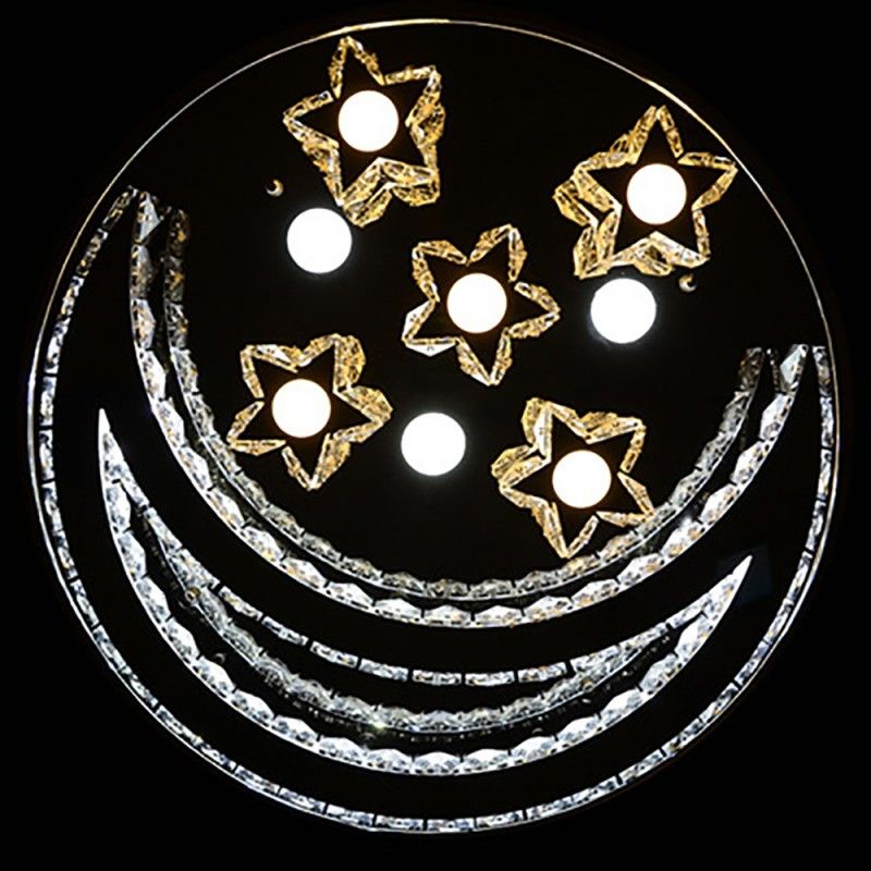 Stars & Moon LED Modern Ceiling Light Crystal Chandelier | Ceiling Lights