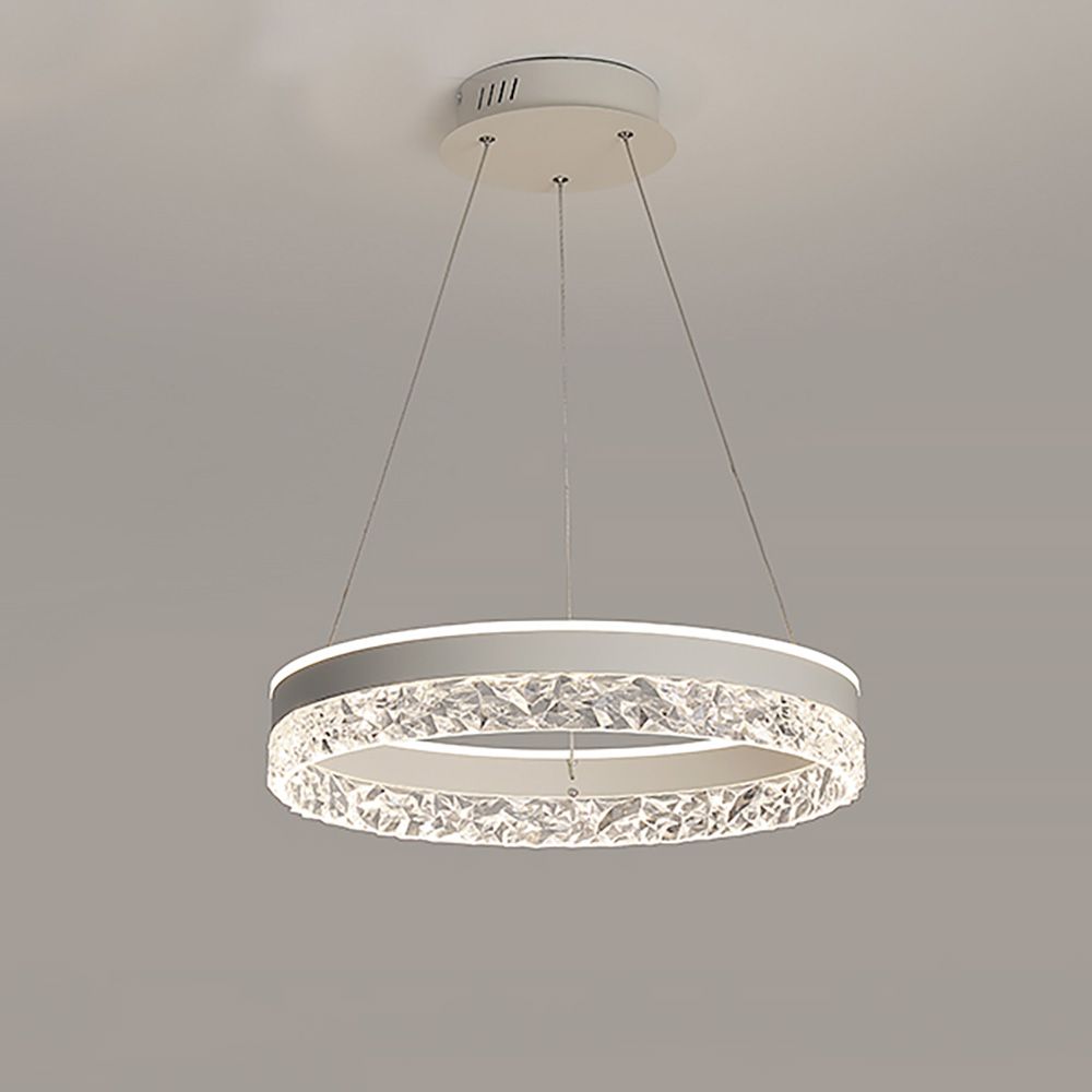 Crystal LED Chandelier Pendant Fitting Ceiling Light Dimmable | Ceiling Lights & Chandeliers