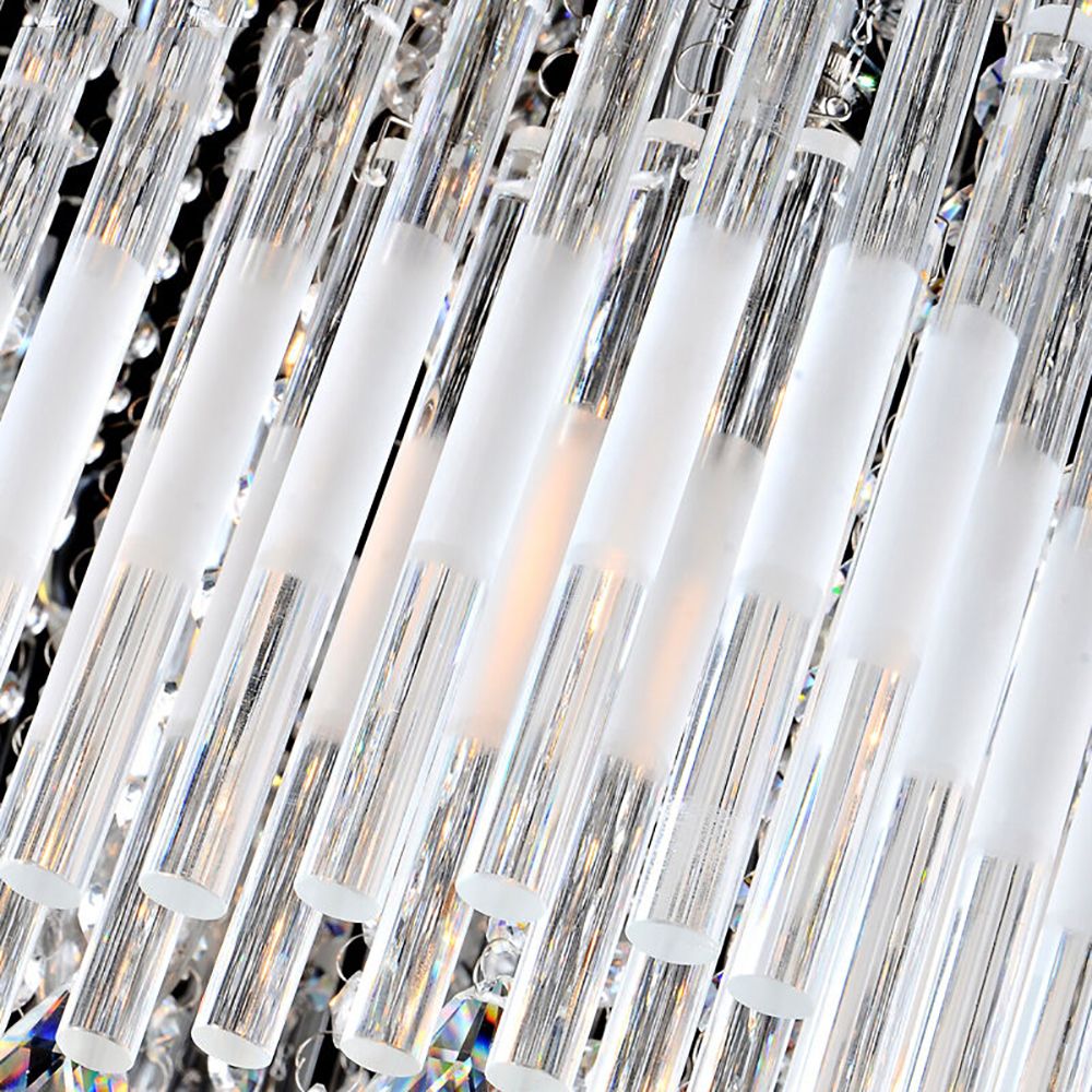 Modern K9 Crystal LED Square Rectangular Flush Ceiling Light | Ceiling Lights & Chandeliers