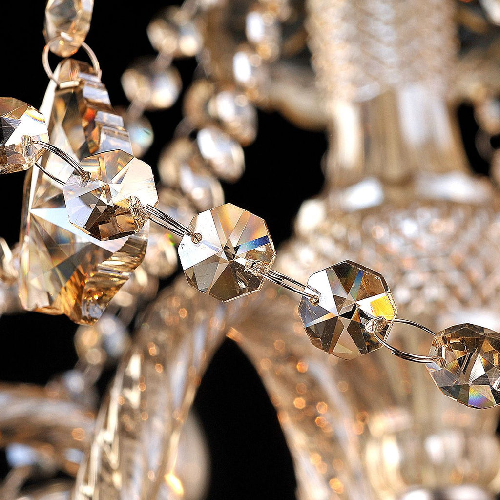 Genuine K9 Crystal Chandelier Champagne Silver Pendant Light | Ceiling Lights & Chandeliers