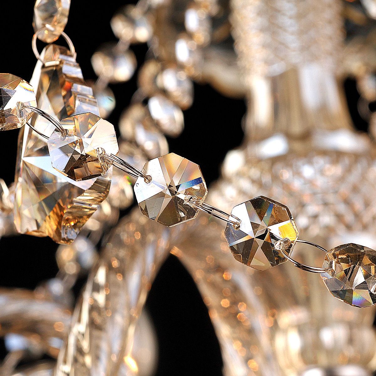 Genuine K9 Crystal Chandelier Champagne Silver Pendant Light | Ceiling Lights & Chandeliers