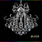 Genuine K9 Crystal 3/4/6 Bulbs Modern Chandelier Pendant Lamp | Ceiling Lights & Chandeliers