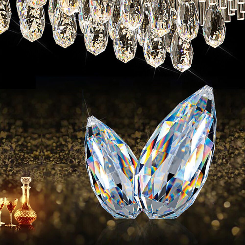 Modern Round K9 Crystal LED Flush Ceiling Light 65–80cm | Ceiling Lights & Chandeliers