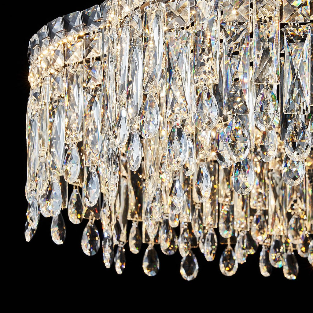 Genuine Crystal LED Chandelier Pendant Light Dimmable Remote | Ceiling Lights & Chandeliers