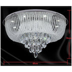 9-Crystal LED Flush Ceiling Light Chandelier Bluetooth | Ceiling Lights