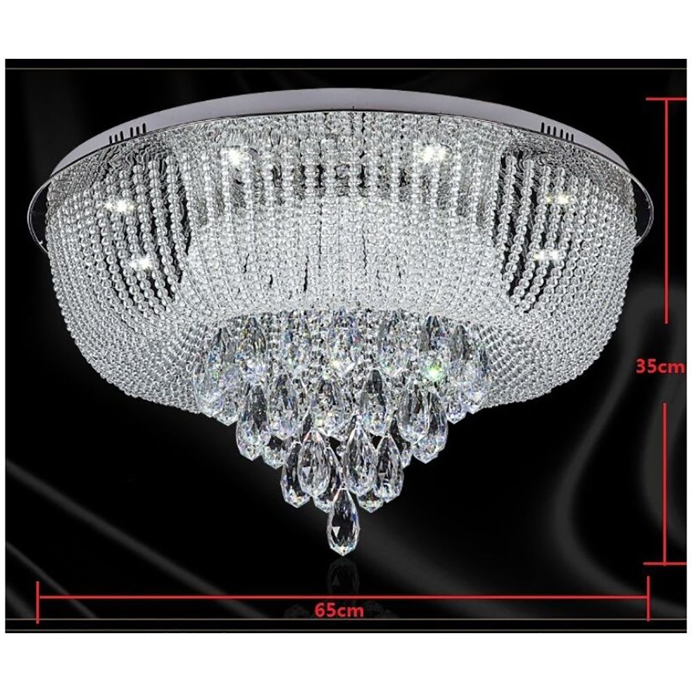 9-Crystal LED Flush Ceiling Light Chandelier Bluetooth | Ceiling Lights
