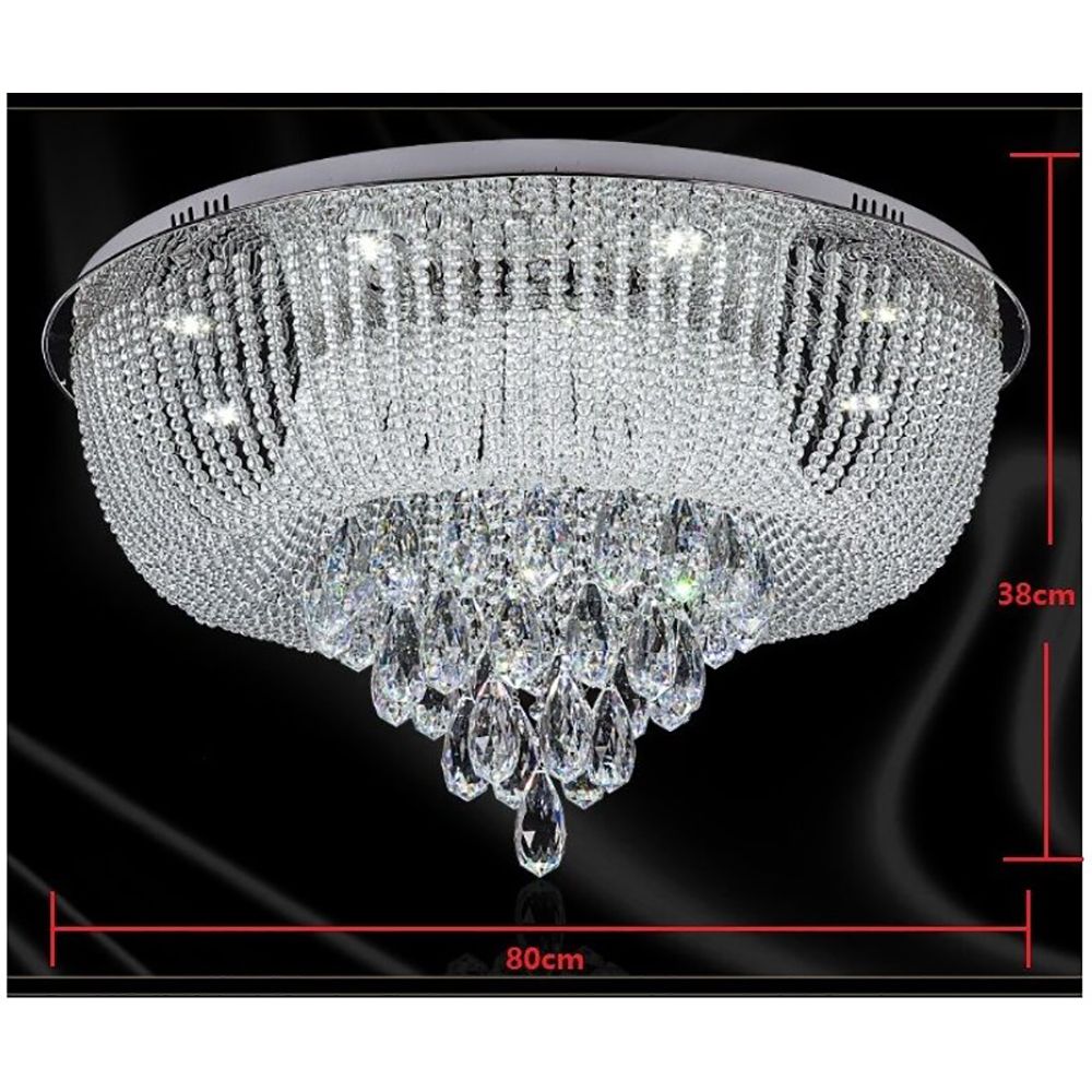 9-Crystal LED Flush Ceiling Light Chandelier Bluetooth | Ceiling Lights