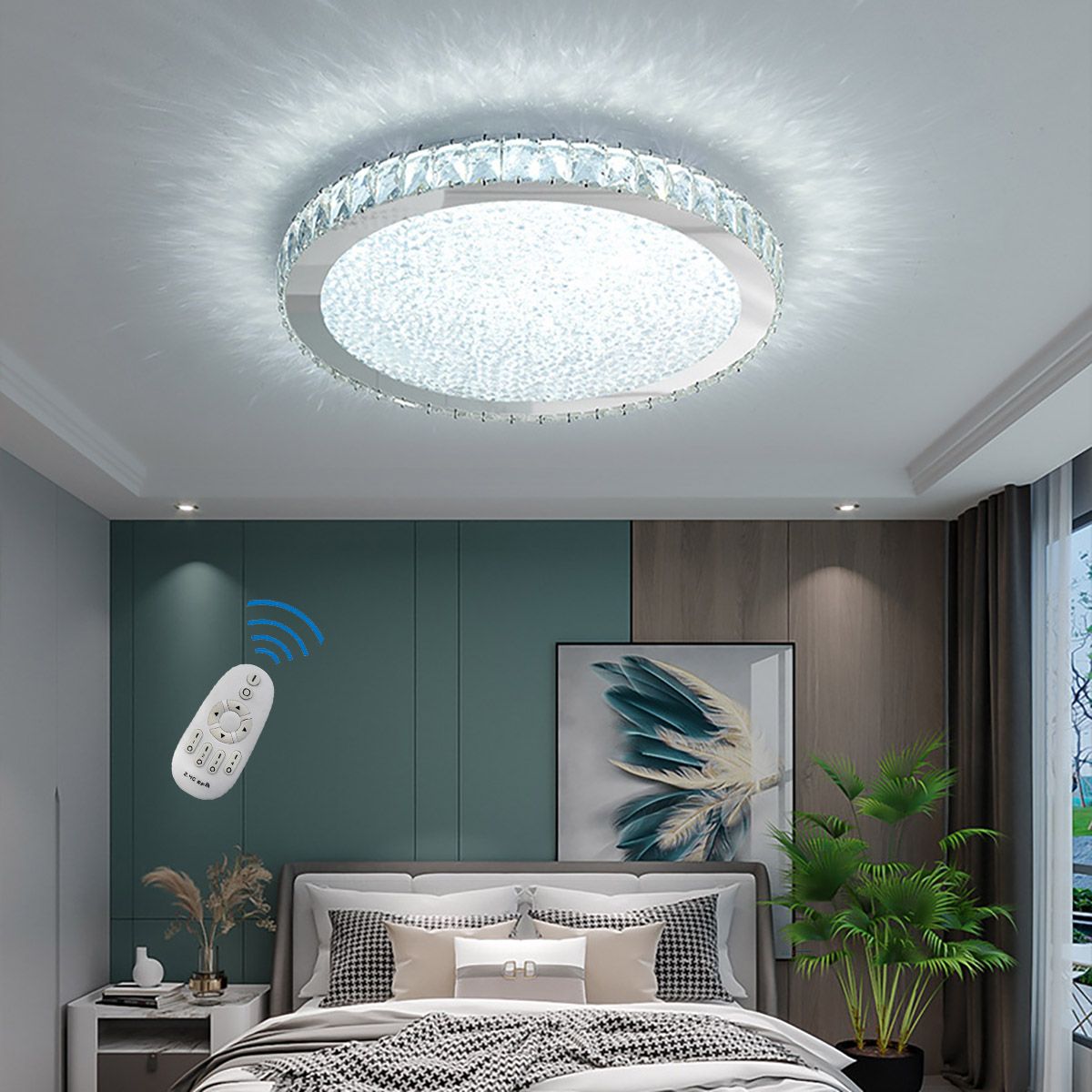 Modern K9 Crystal LED Round Ceiling Light Chandelier | Ceiling Lights