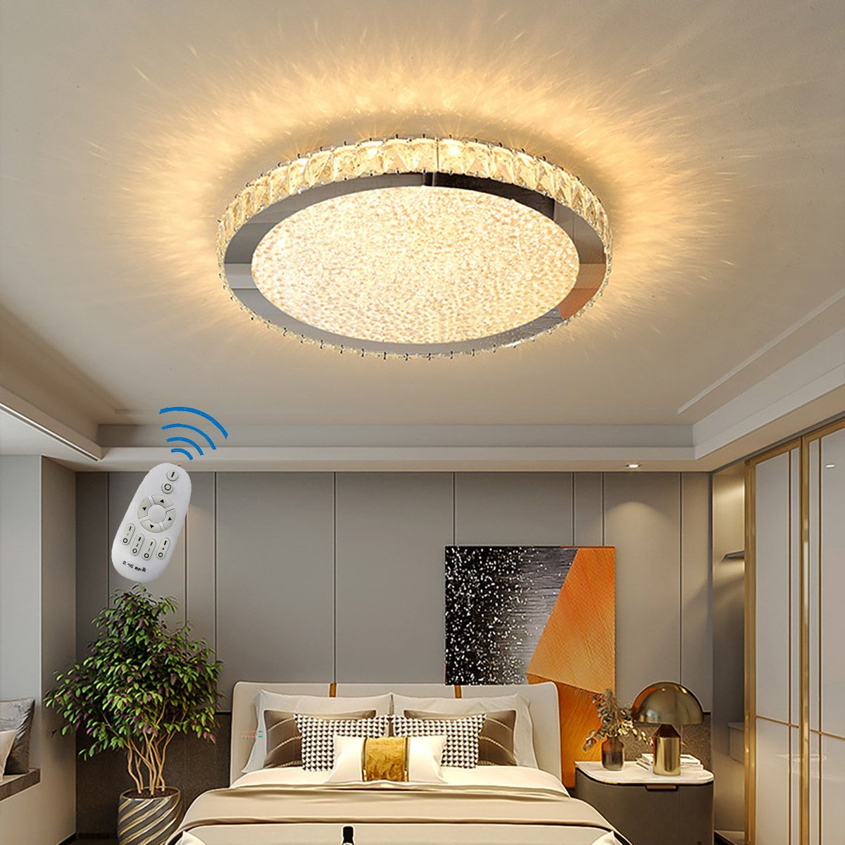 Modern K9 Crystal LED Round Ceiling Light Chandelier | Ceiling Lights
