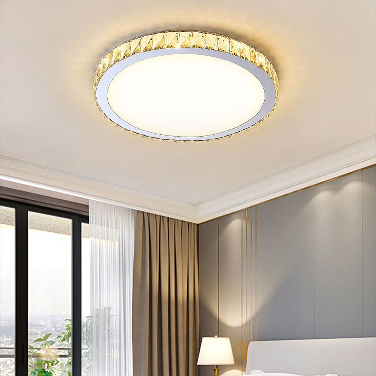 Modern K9 Crystal LED Round Ceiling Light Chandelier | Ceiling Lights