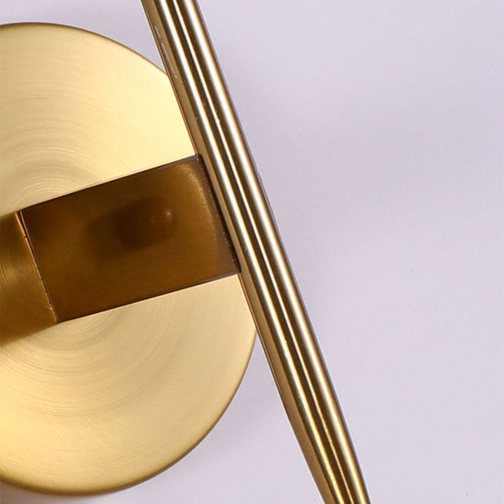 One Arm Clear & Gold Wall Light | Postmodern K9 Crystal Lighting
