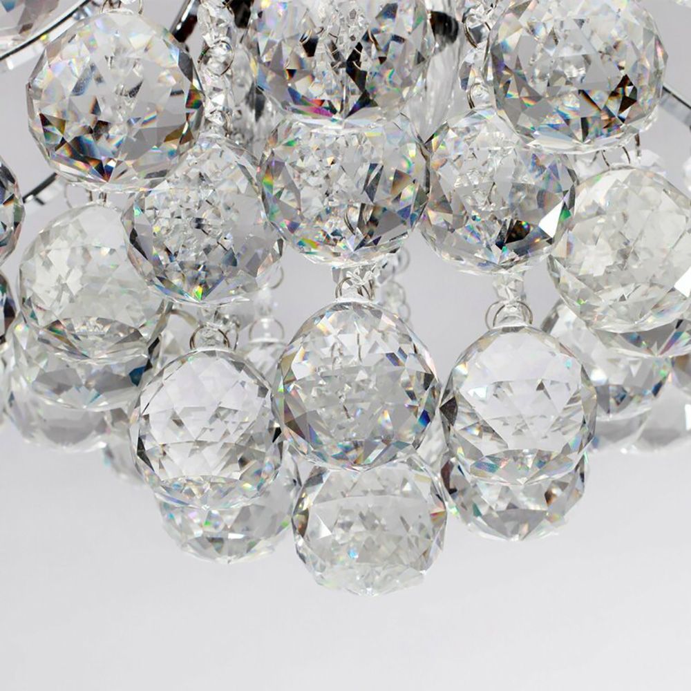 Genuine K9 Crystal Balls 3/4/6 Bulbs Modern Chandelier Flush Lamp | Ceiling Lights & Chandeliers