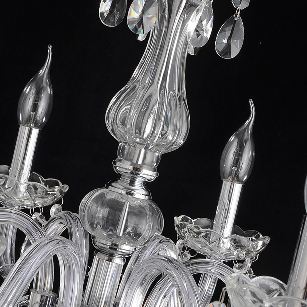 Genuine K9 Clear Crystal 5/7 Arms Chandelier Floor Lamp Candle | Ceiling Lights & Chandeliers